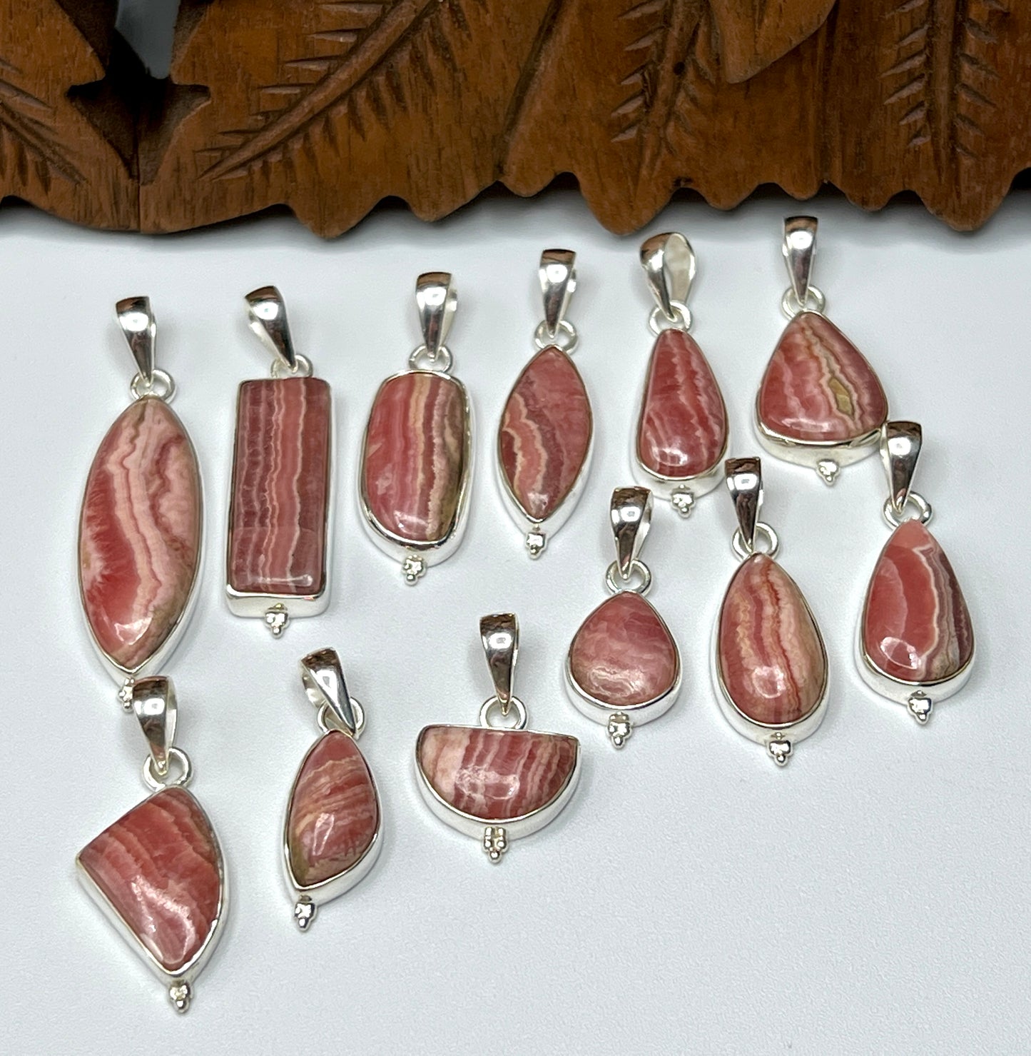 Rhodocrosite Pendants