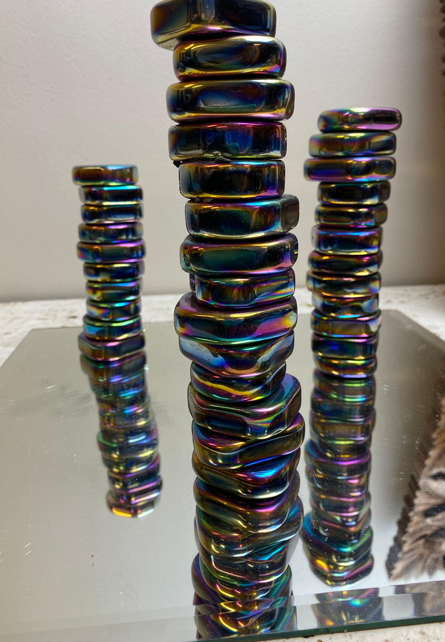 Rainbow Magnetic Hematite Large Coins