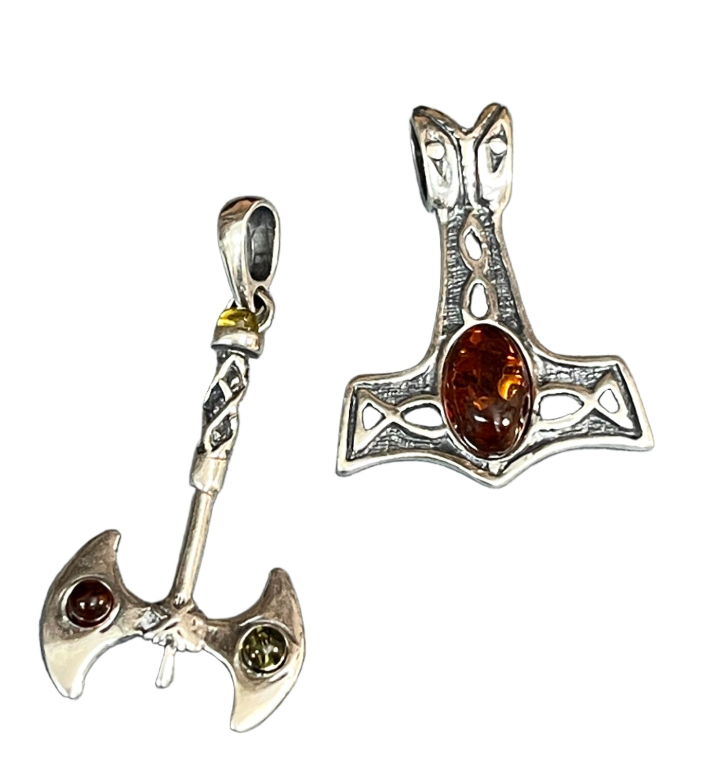 Amber Thors Hammer Pendants