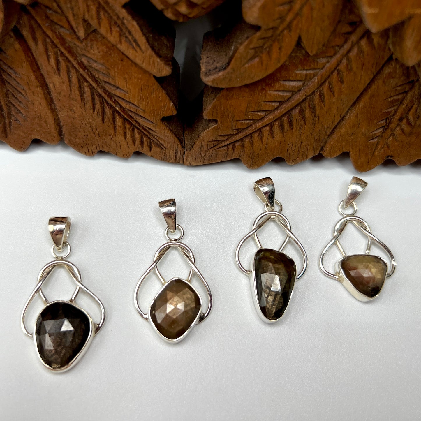 Natural Golden Moonstone Pendants