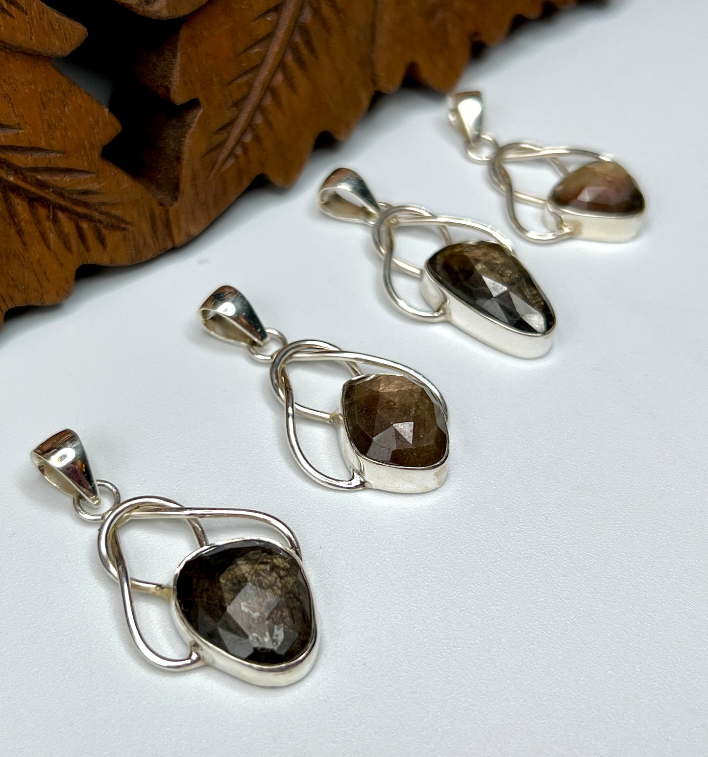 Natural Golden Moonstone Pendants