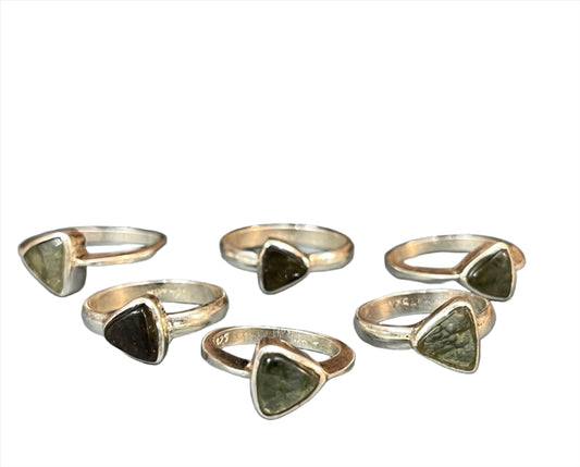 Moldavite Rings - Triskalian - Transformation Stone