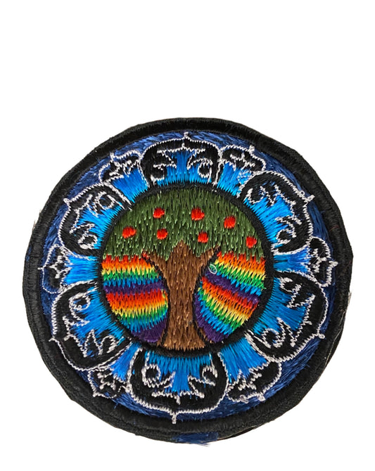 Handmade Embroidered Tree Patches