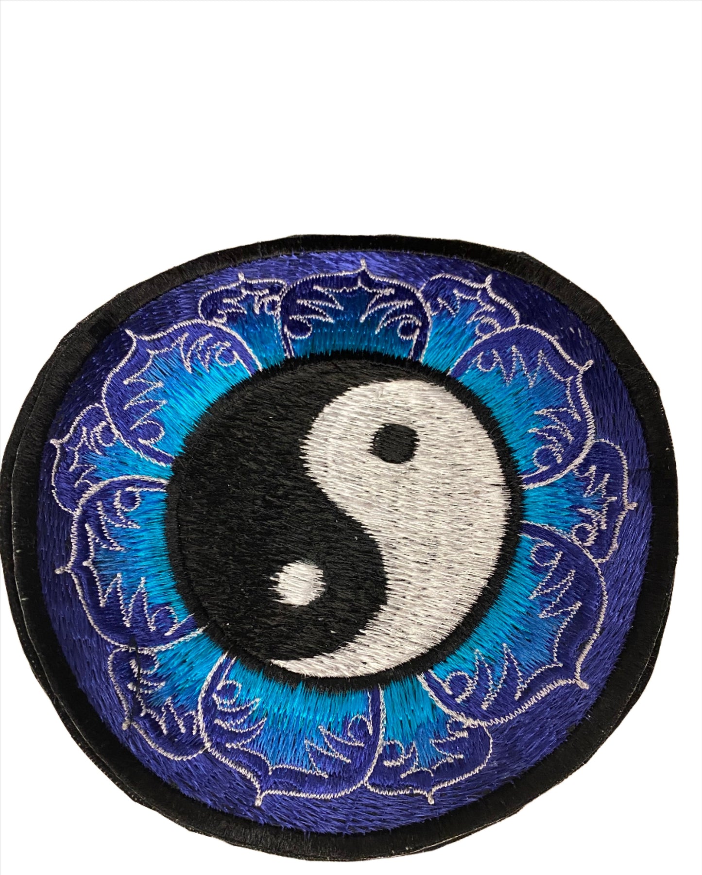 Handmade Yin & Yang Mandala Embroidered Patches