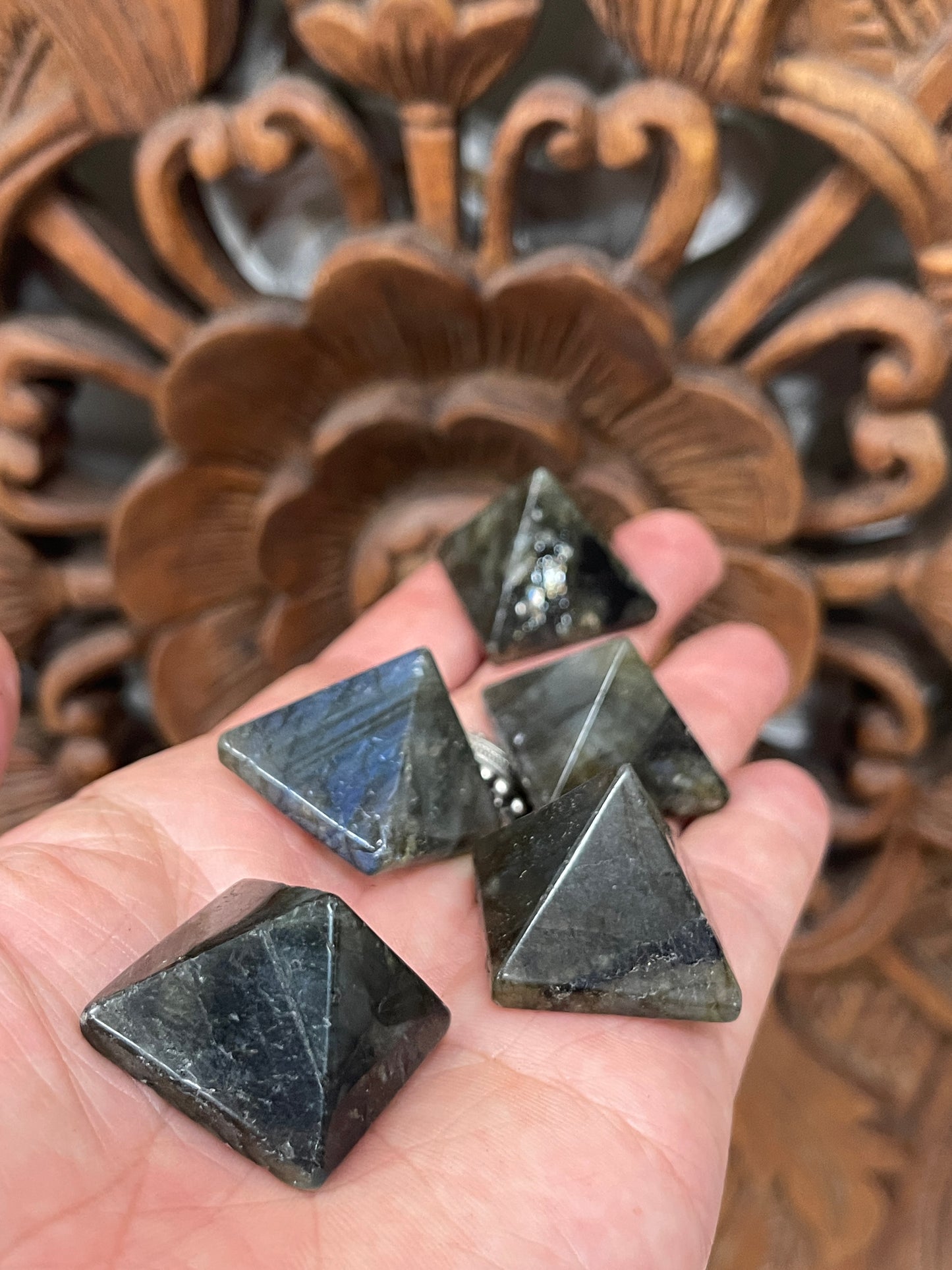 Labradorite Pyramids