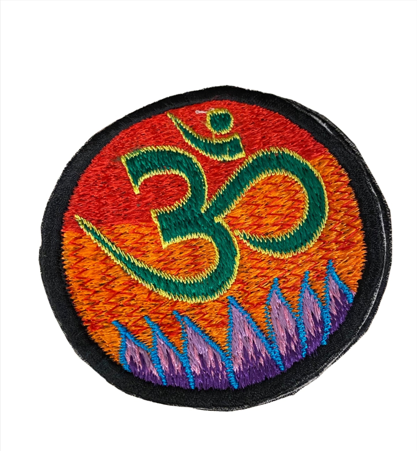 Handmade Om Mandala Embroidered Patches