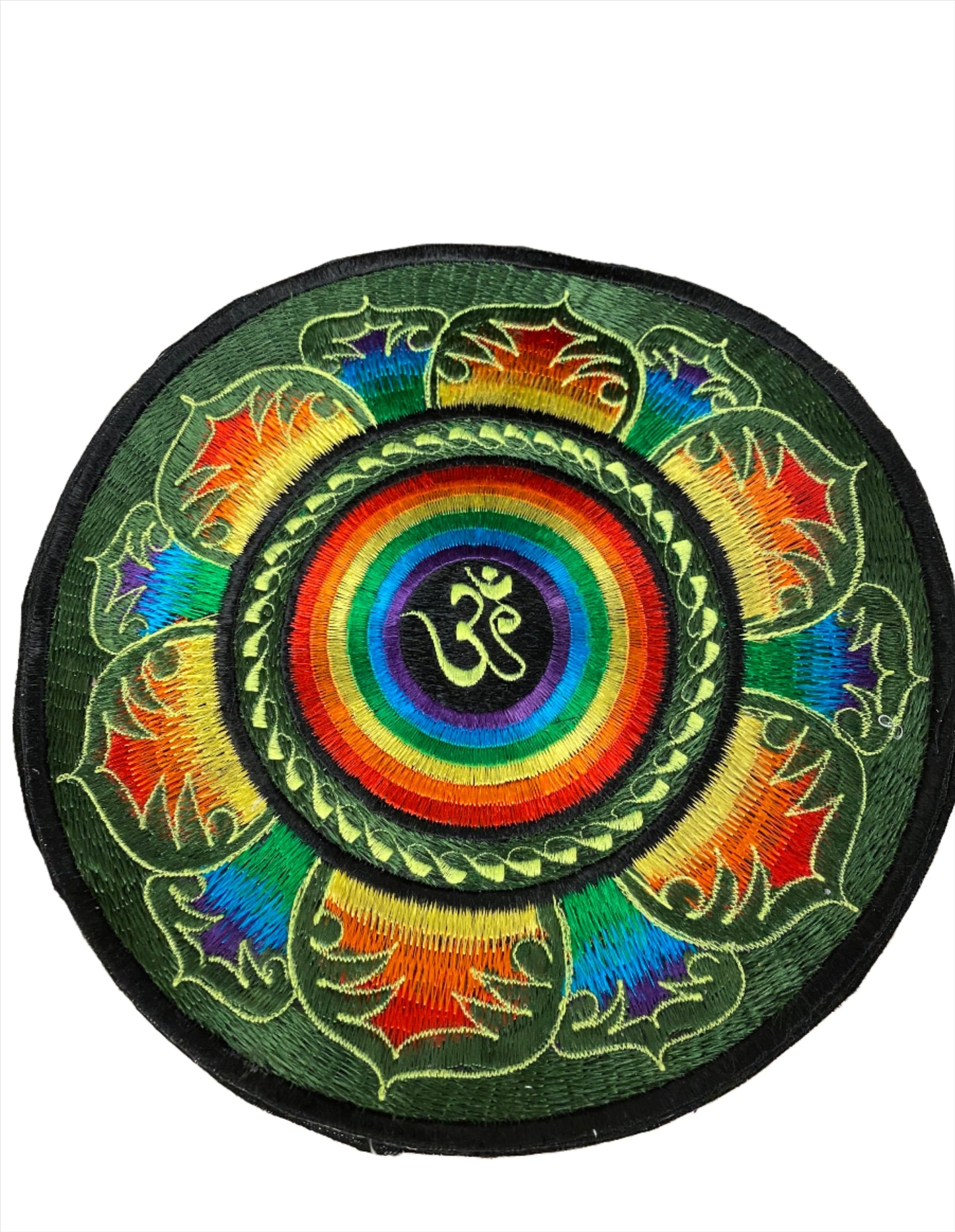 Handmade Om Mandala Embroidered Patches