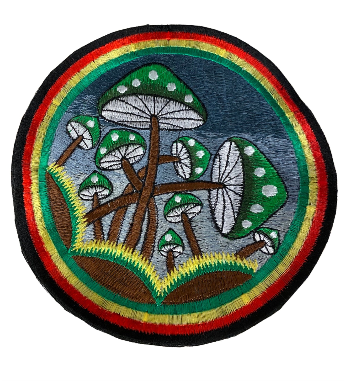 Handmade Mushroom Embroidered Patches