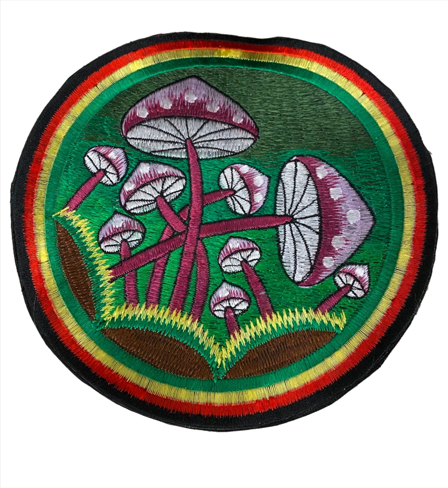 Handmade Mushroom Embroidered Patches