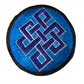 Handmade Embroidered Buddhist Endless Knot Rainbow Patches