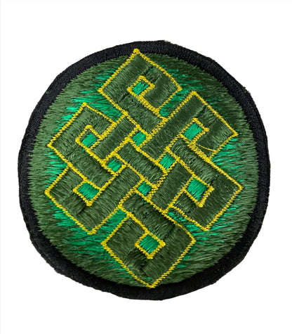 Handmade Embroidered Buddhist Endless Knot Rainbow Patches