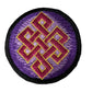 Handmade Embroidered Buddhist Endless Knot Rainbow Patches