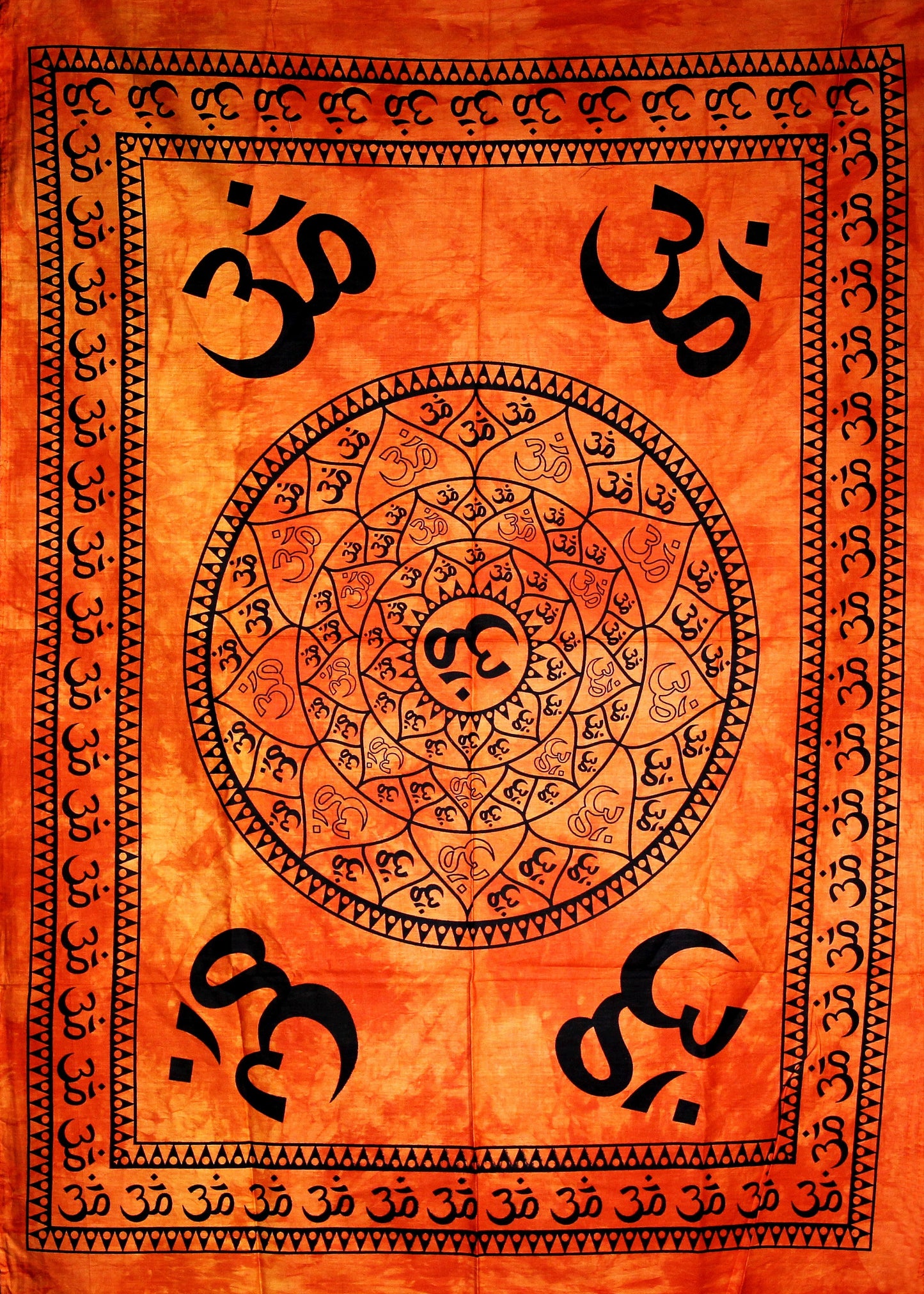 Hand printed Mini Om Mandala Tapestry Wall Hanging | 3 Colors