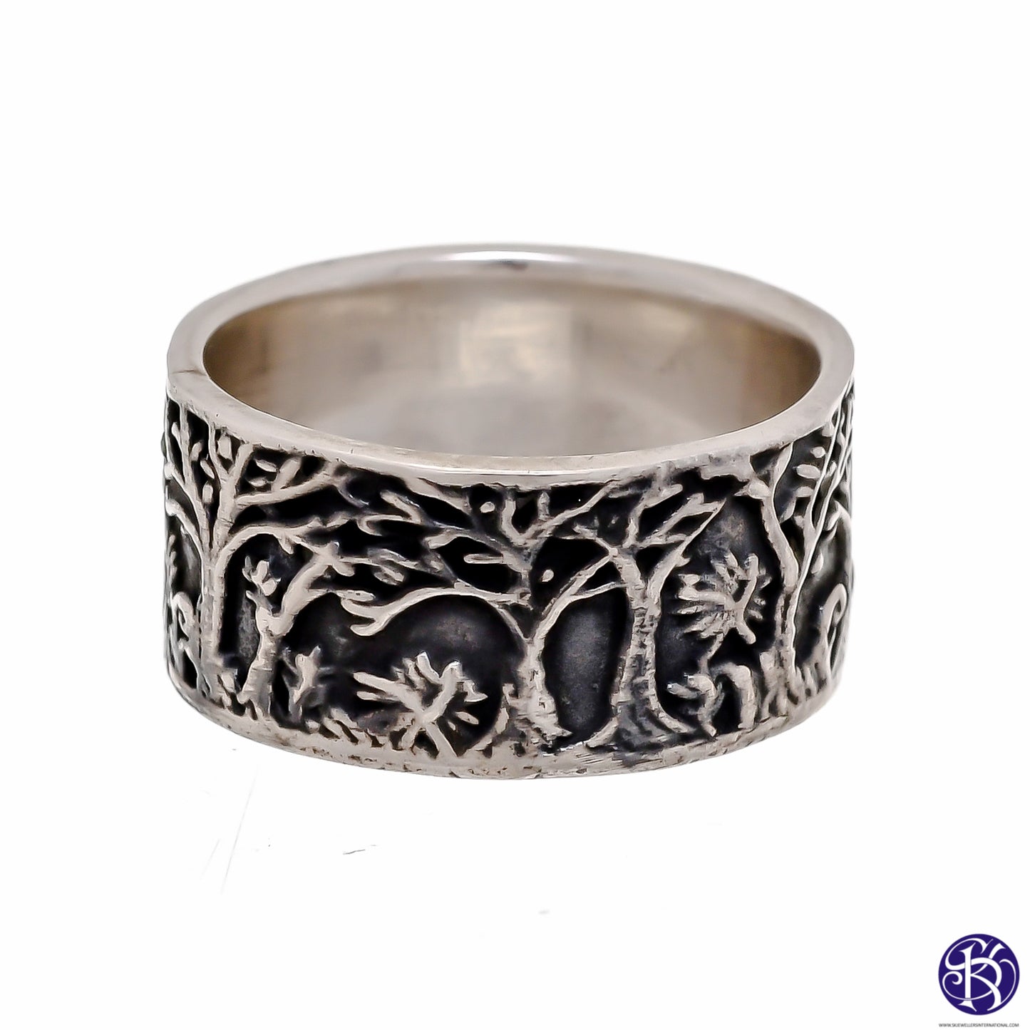Sterling Silver Forest Rings (925) Mens Sizes