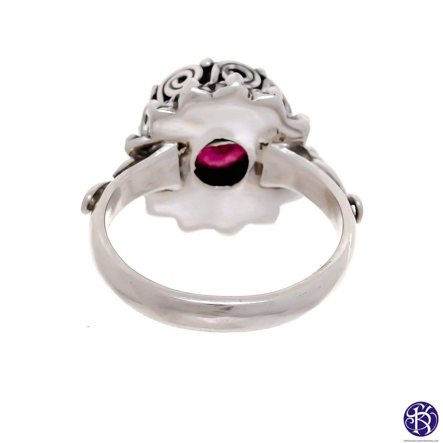 Sterling Silver 9mm Round Stone Ring- Available in 6 Stones