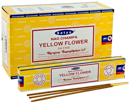 Satya Yellow Flower Incense Sticks 15 Grams