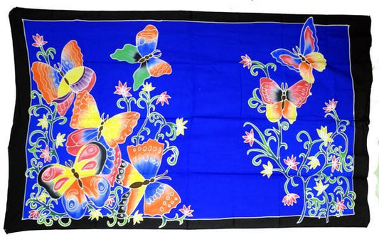 Hand Batiked Butterfly Sarongs