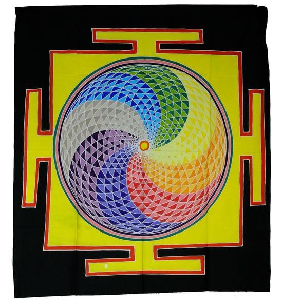 Flower of Life Hand Batiked Wall Hangings