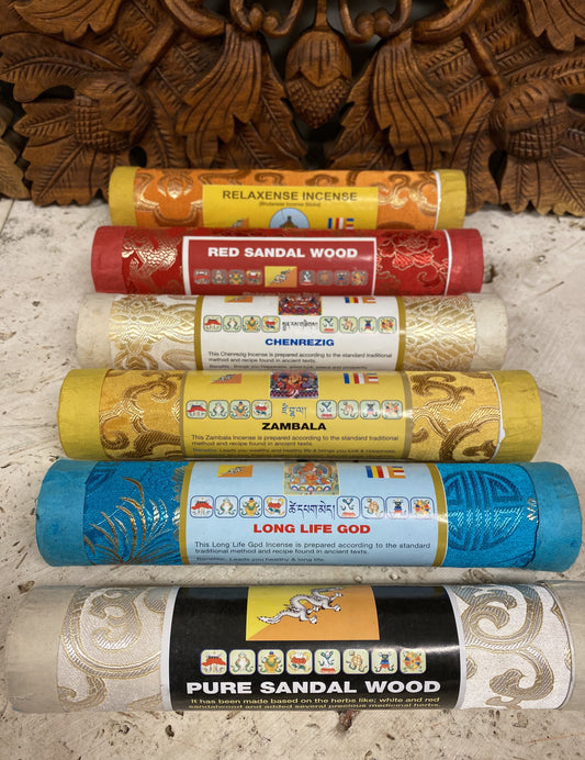 Pure Tibetan Herbal Incense sticks - Available in 6 scents