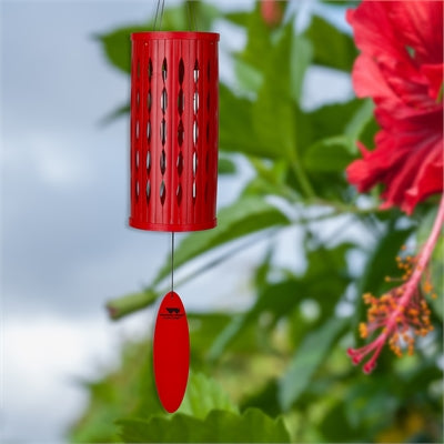 Hand Tuned Aloha Chime - Hibiscus Red