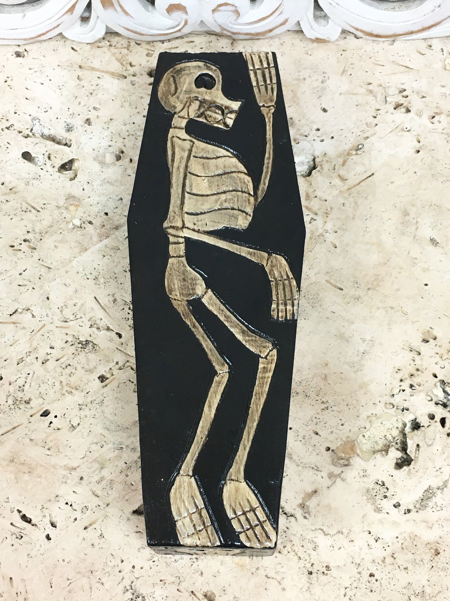 Skeleton Coffin Shape Box