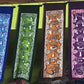 Hand Batiked Namaste Wall Hanging 10" x 36"