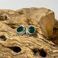 6mm Beaded Oval Faceted Studs Earrings
