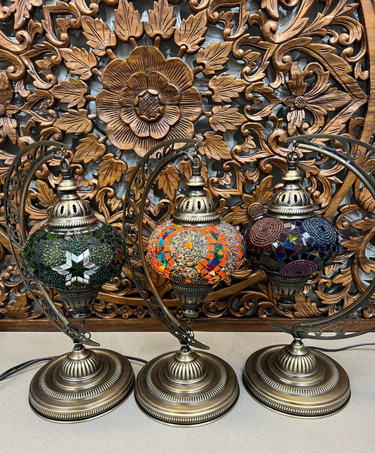 Turkish Moon Table Lamps