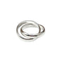 Sterling Silver Wide Two Band Roll Ring