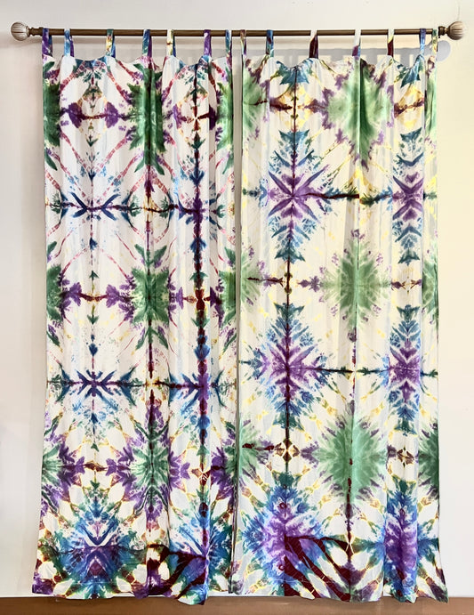 Pastel Tie Dyed Curtain Panels