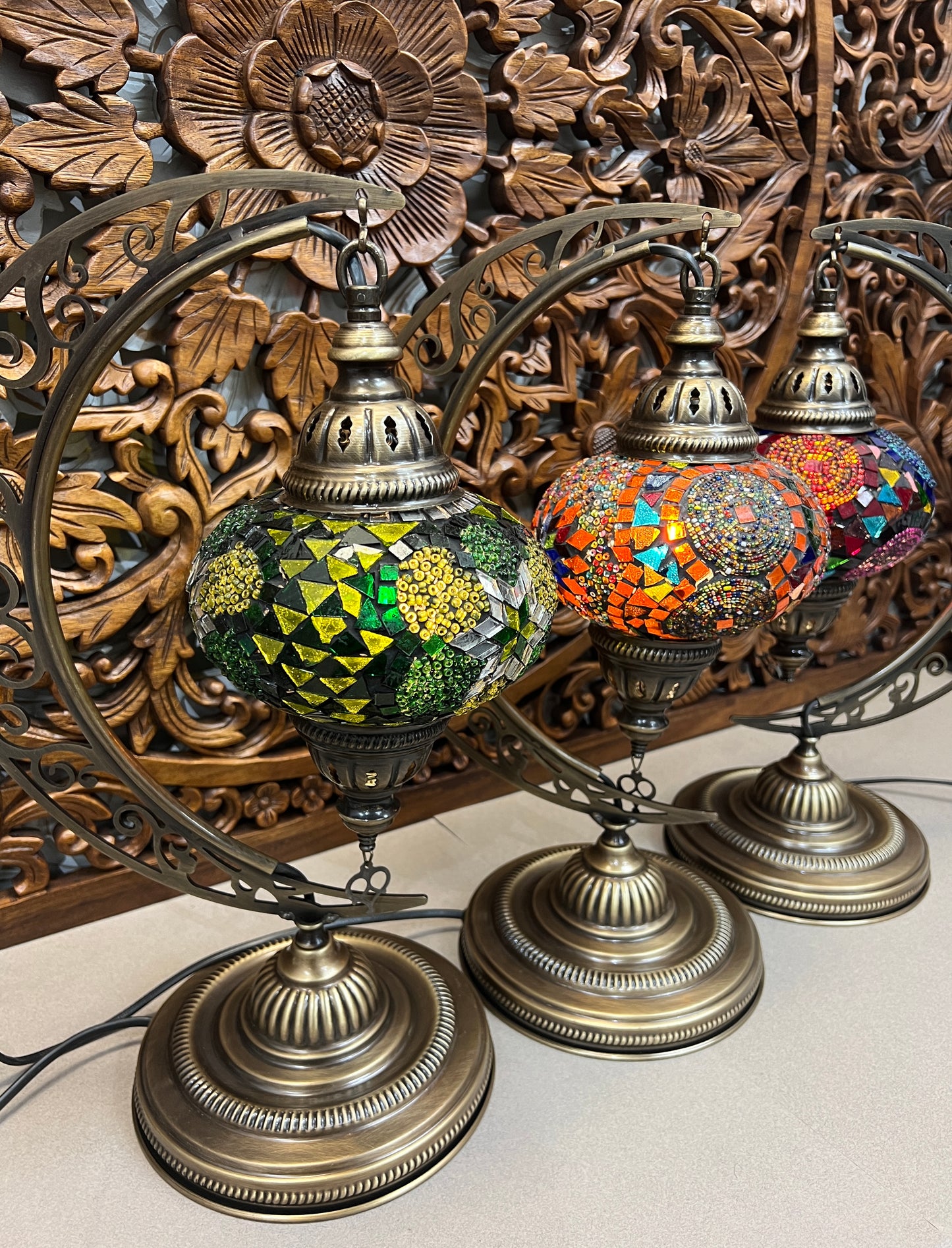 Turkish Moon Table Lamps