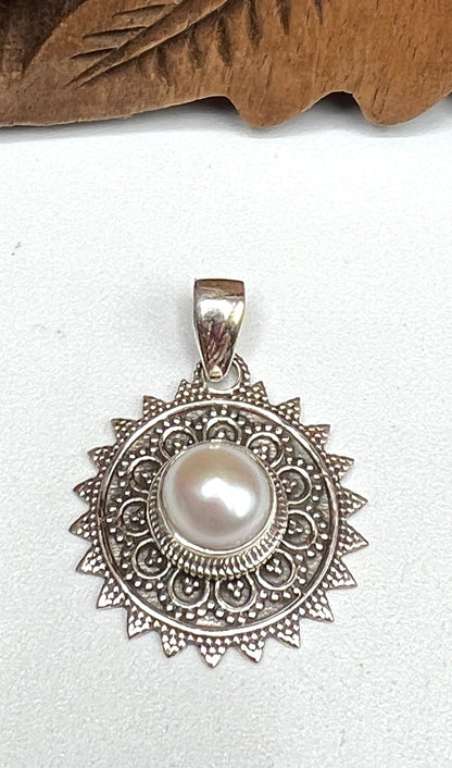 Small Sun Gemstone Pendants