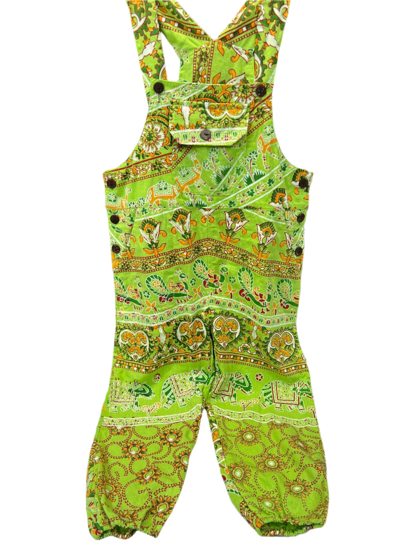 Child BlockPrint Long Overalls