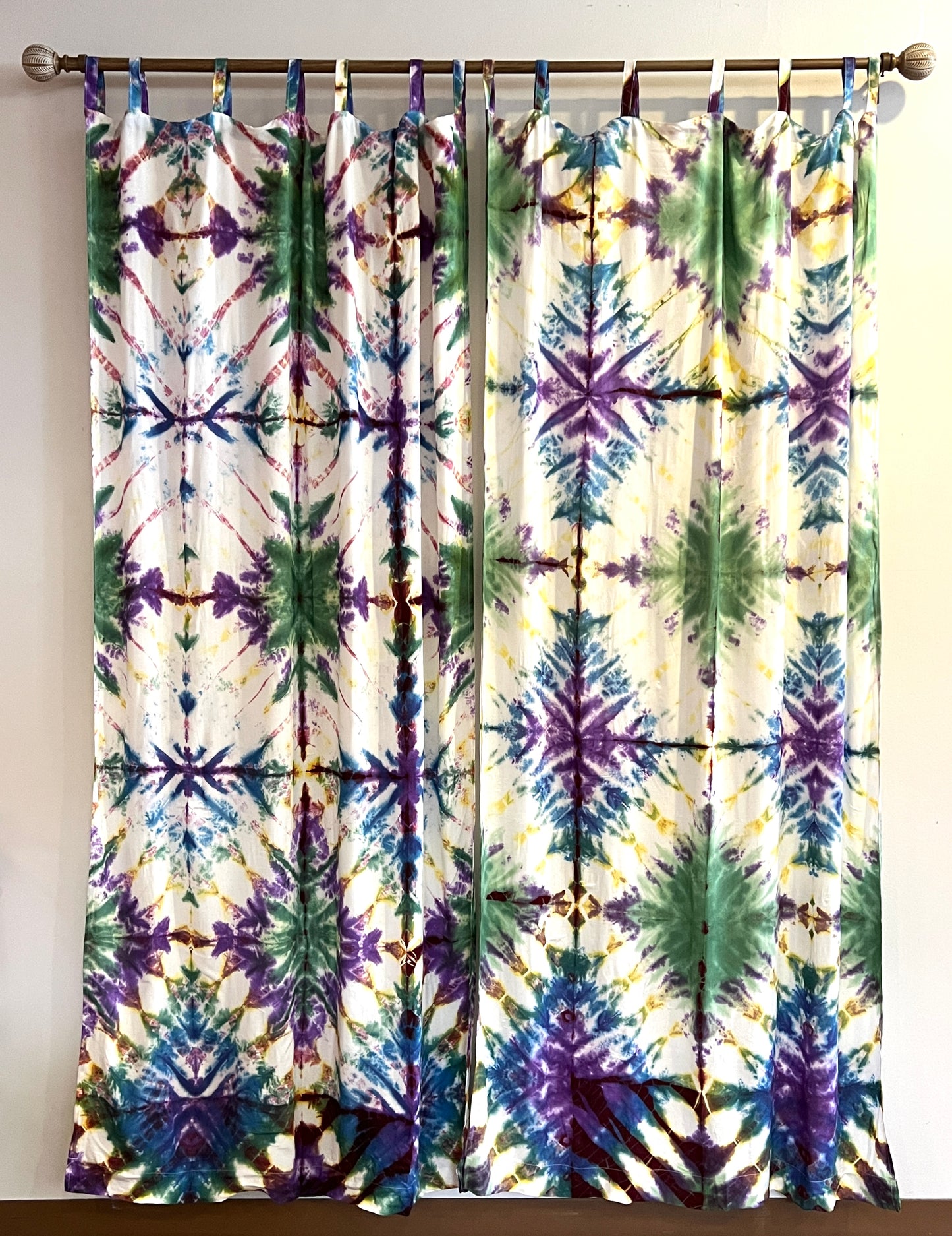 Pastel Tie Dyed Curtain Panels