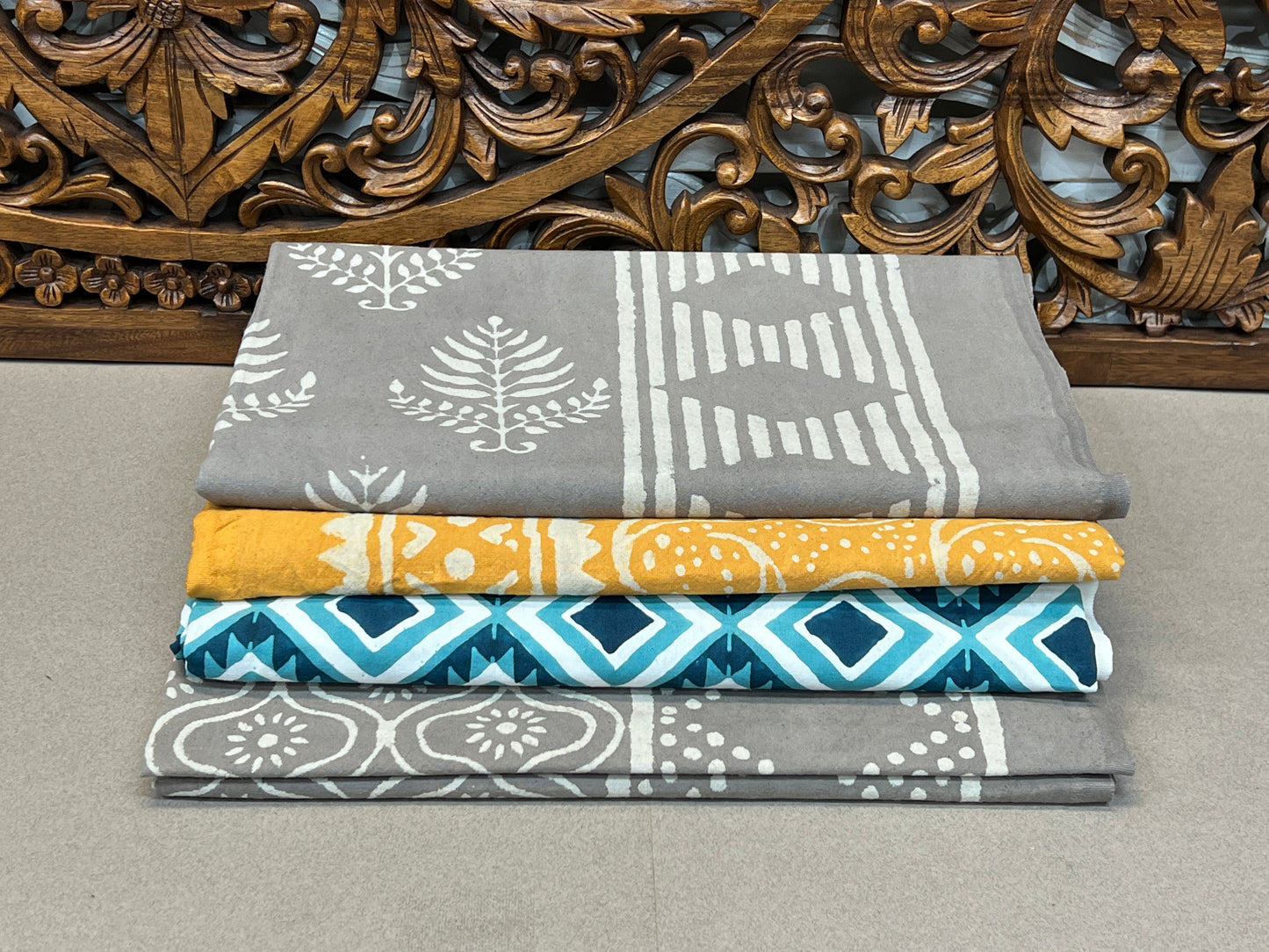 Block Print Tablecloths | 4 Designs