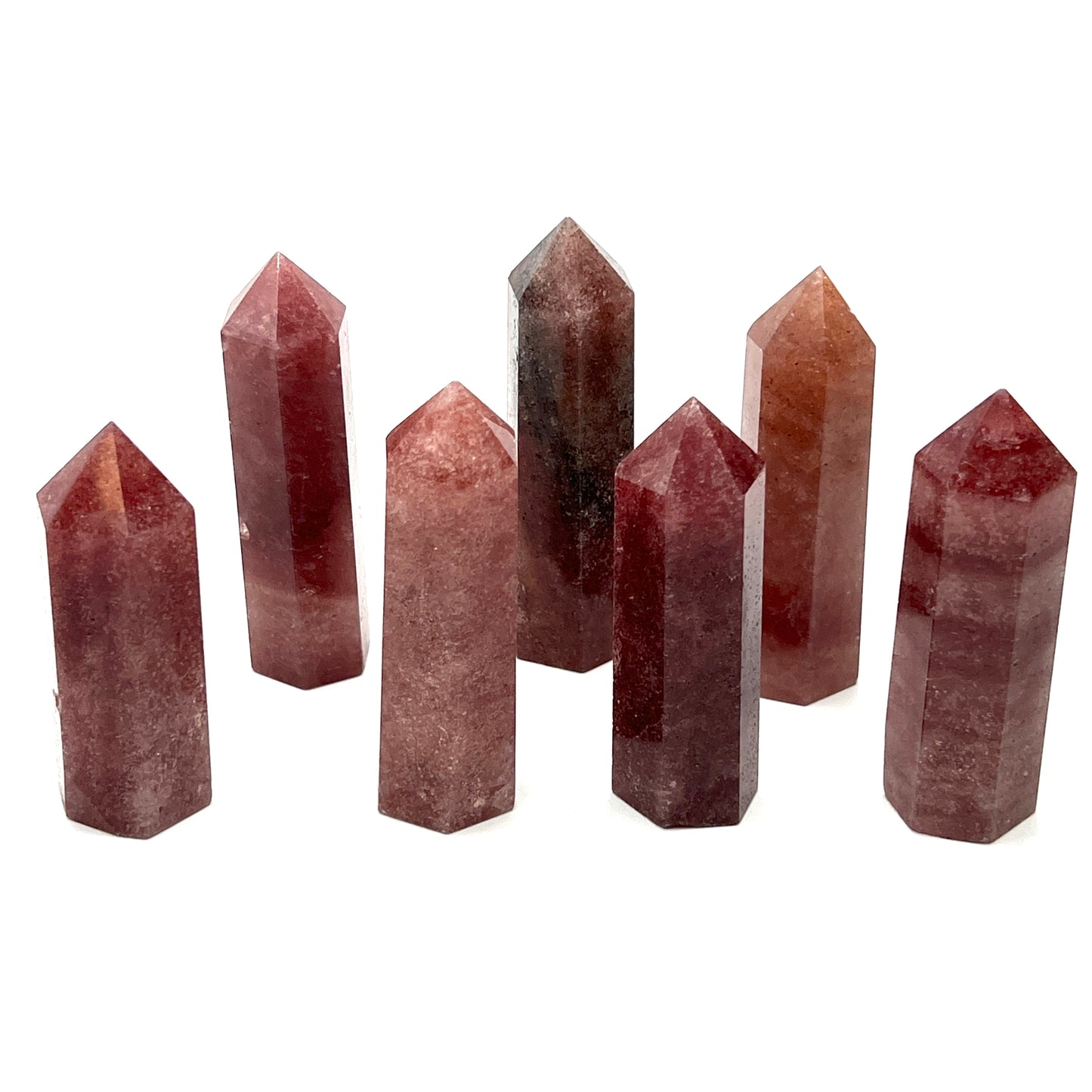 Strawberry Quartz Crystal Towers