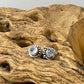Mehindi Round Faceted Stud Earrings | 4mm