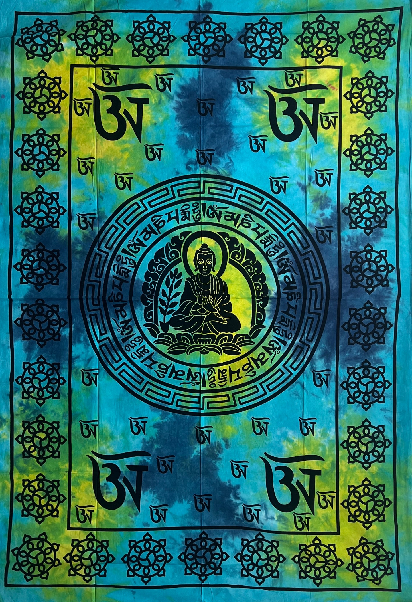 Tibetan Om Buddha Tapestry | 5 Colors