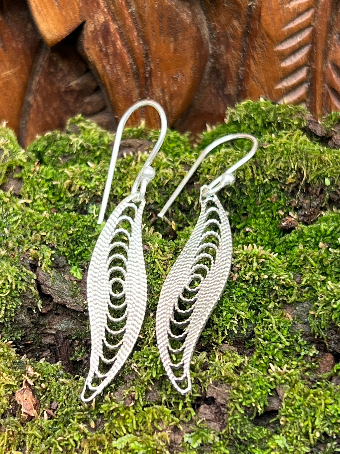 Filigree Leaf Earrings