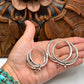 Plain Spike Hoop Earrings