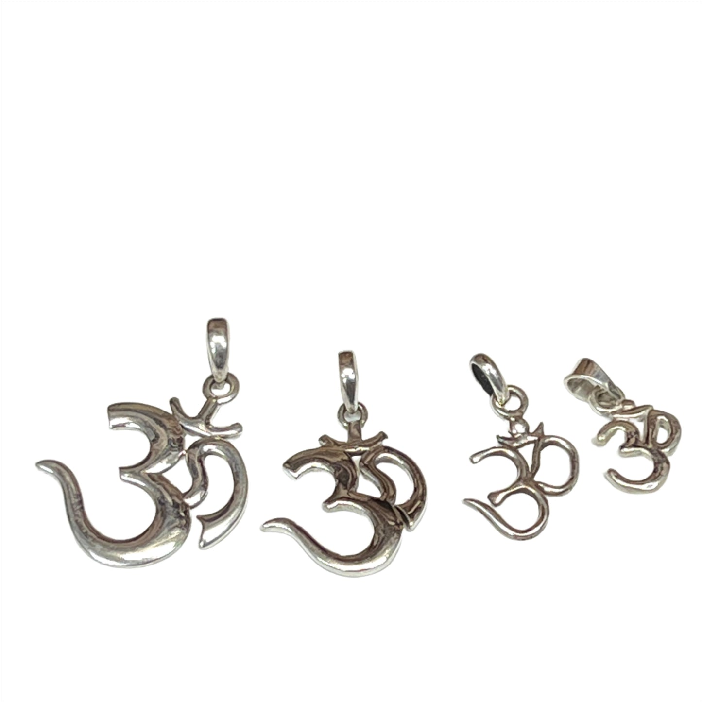 Sterling Silver Om Pendants