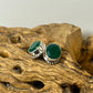 10mm Beaded Oval Faceted Studs Earrings