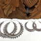Large Beaded Hoop Earrings