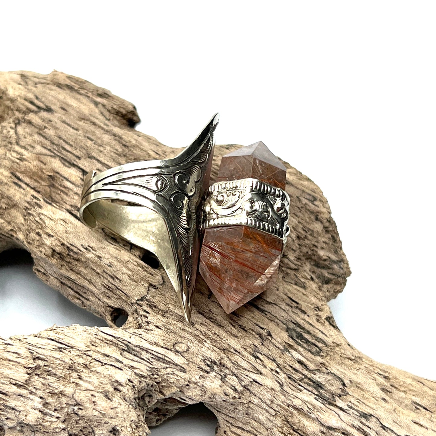 Rutilated Quartz Rings