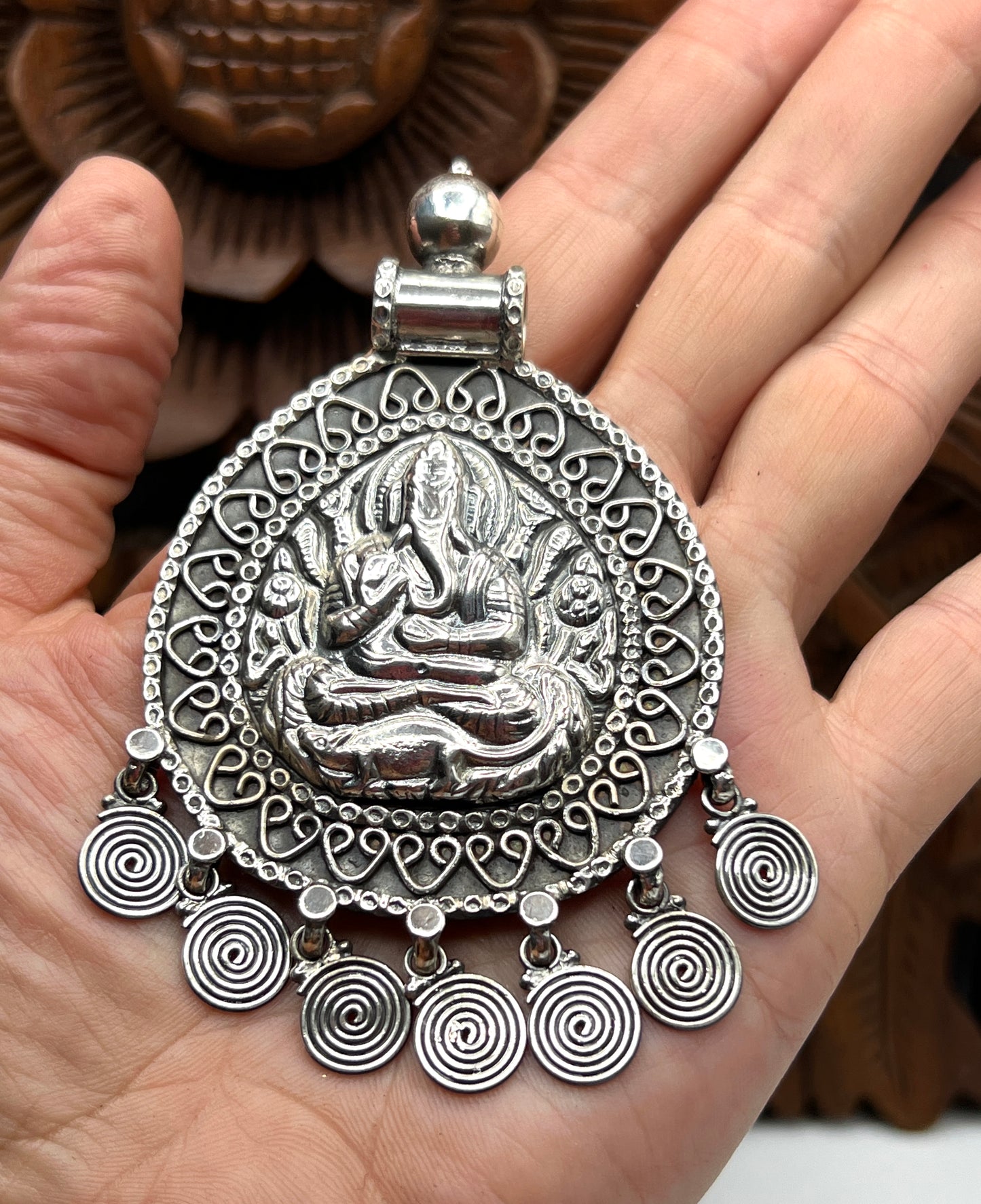 Large Tribal Ganesh Pendants