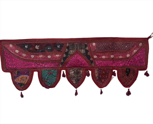Rajasthani Embroidered Toran Window / Doorway decor - Available in 5 Colors