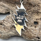 Rare Inlaid Gemstone Uncle Sam Bolt Pendant by David Freeland