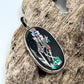 Rare Inlaid Gemstone Skeleton Sam Pendant by David Freeland