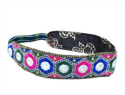 Geometric Embroidered Headbands