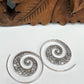 Beaded Swirl Slide Hoop Earrings